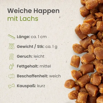 Kauartikel.com Weiche Happen mit Lachs