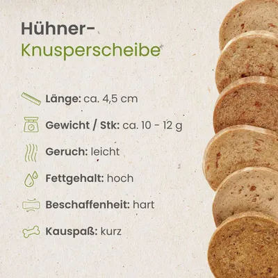 Kauartikel Hühner-Knusperscheibe Kauartikel Hühner-Knusperscheibe