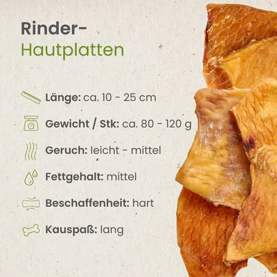 Kauartikel Rinder-Hautplatten Kauartikel Rinder-Hautplatten