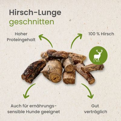 Kauartikel.com Hirsch-Lunge, geschnitten