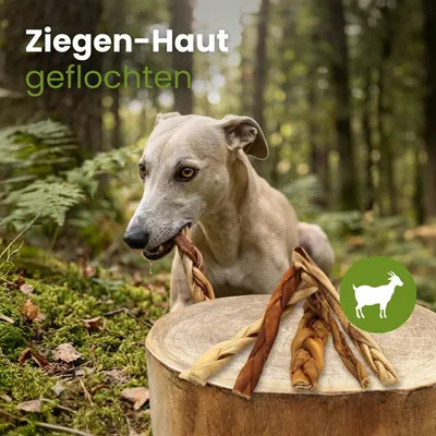 Kauartikel.com Ziegen-Haut, geflochten