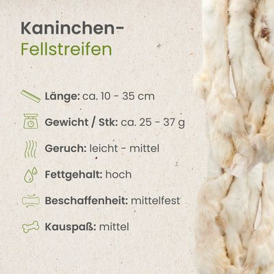 Kauartikel.com Kaninchen-Fellstreifen