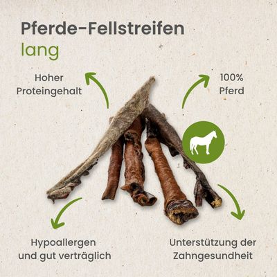 Kauartikel.com Pferde-Fellstreifen, lang