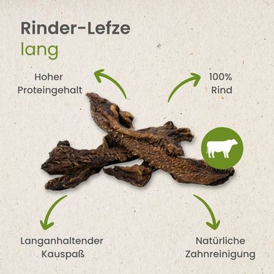 Kauartikel.com Rinder-Lefze, lang
