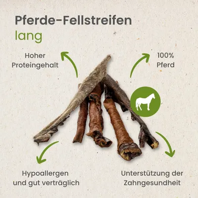Kauartikel.com Pferde-Fellstreifen, lang