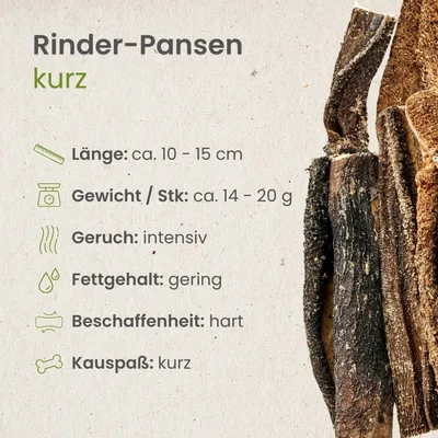 Kauartikel.com Rinder-Pansen, kurz Kauartikel.com Rinder-Pansen, kurz