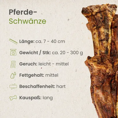 Kauartikel Pferde-Schwänze