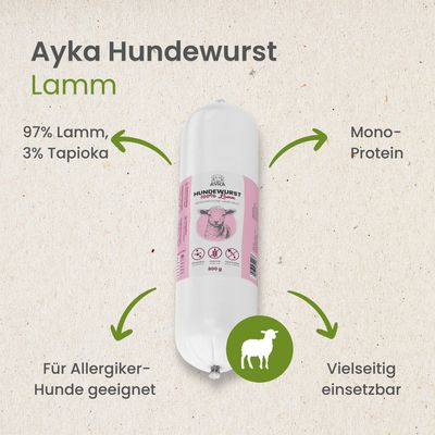 Kauartikel.com Ayka Hundewurst Lamm