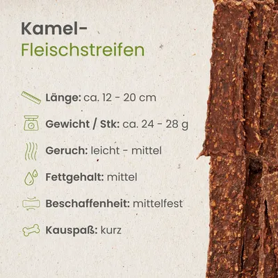 Kauartikel.com Kamel-Fleischstreifen