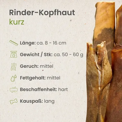 Kauartikel.com Rinder-Kopfhaut, kurz Kauartikel.com Rinder-Kopfhaut, kurz