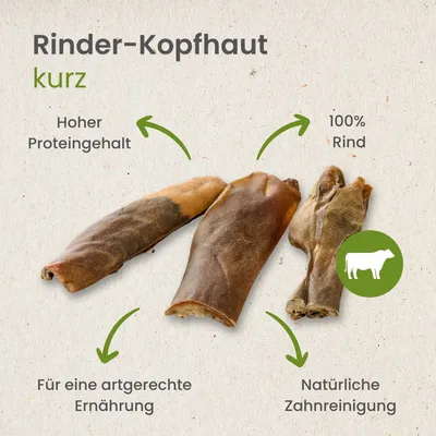 Kauartikel.com Rinder-Kopfhaut, kurz Kauartikel.com Rinder-Kopfhaut, kurz