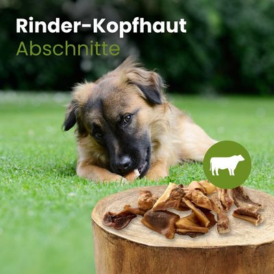 Kauartikel.com Rinder-Kopfhaut, Abschnitte