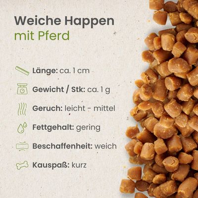 Kauartikel.com Weiche Happen mit Pferd