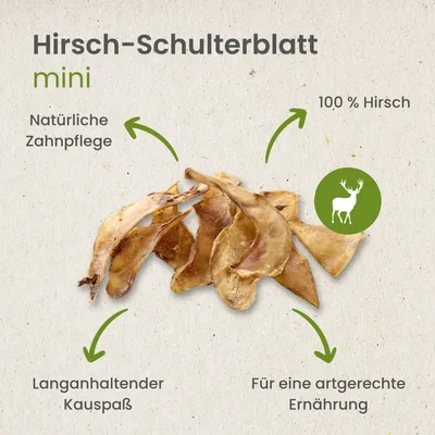 Kauartikel.com Hirsch-Schulterblatt Mini