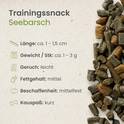 Kauartikel.com Seebarsch-Sticks-Trainingssnack