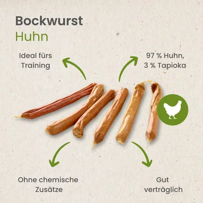Kauartikel.com Bockwurst Huhn