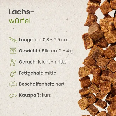 Kauartikel.com Lachs-Würfel