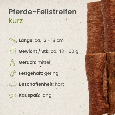 Kauartikel.com Pferde-Fellstreifen,kurz