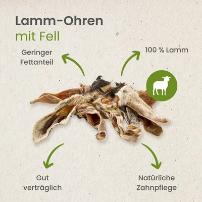 Kauartikel.com Lamm-Ohren mit Fell
