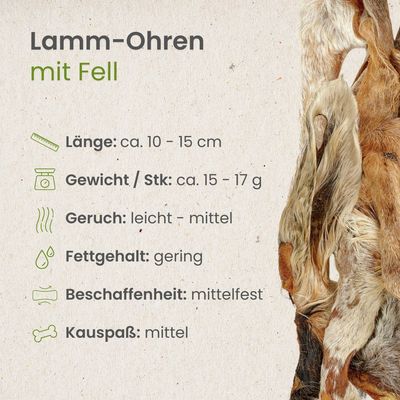 Kauartikel.com Lamm-Ohren mit Fell