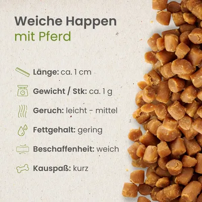 Kauartikel.com Weiche Happen mit Pferd