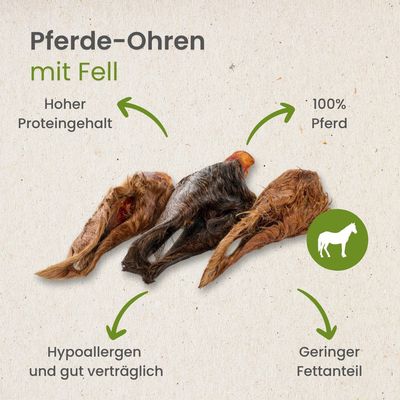 Kauartikel.com Pferde-Ohren mit Fell