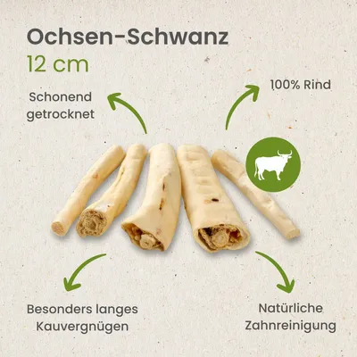 Kauartikel.com Ochsenschwanz, 12cm
