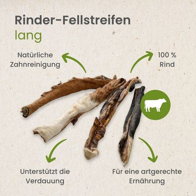 Kauartikel.com Rinder-Fellstreifen, lang