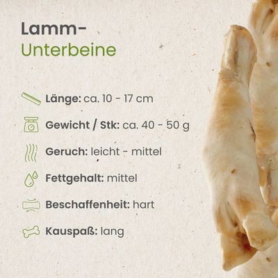 Kauartikel.com Lamm-Unterbeine