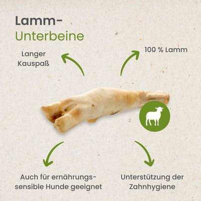 Kauartikel.com Lamm-Unterbeine