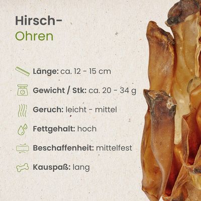 Kauartikel.com Hirsch-Ohren