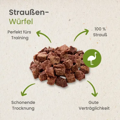 Kauartikel.com Straußen-Würfel Kauartikel.com Straußen-Würfel