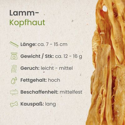 Kauartikel.com Lamm-Kopfhaut