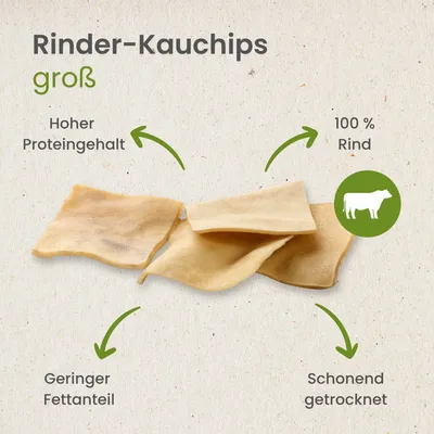 Kauartikel.com Rinder-Kauchips, groß Kauartikel.com Rinder-Kauchips, groß