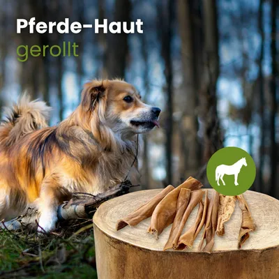 Kauartikel.com Pferde-Haut, gerollt Kauartikel.com Pferde-Haut, gerollt
