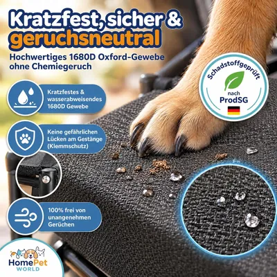 HomePetWorld Hundetreppe Auto, klappbare Einstiegshilfe, 5 Stufen Schwarz HomePetWorld Hundetreppe Auto, klappbare Einstiegshilfe, 5 Stufen Schwarz