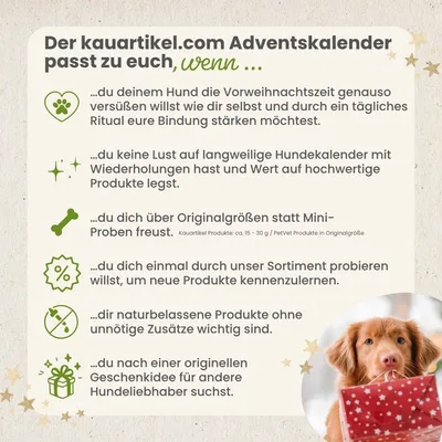 Kauartikel.com Adventskalender für Hunde Kauartikel.com Adventskalender für Hunde