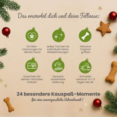 Kauartikel.com Adventskalender für Hunde