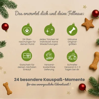 Kauartikel.com Adventskalender für Hunde Kauartikel.com Adventskalender für Hunde