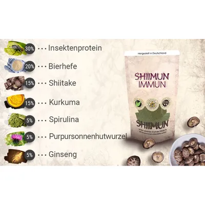Marsapet Shiimun Immun Pulver für Hunde und Katzen mit Shiitake