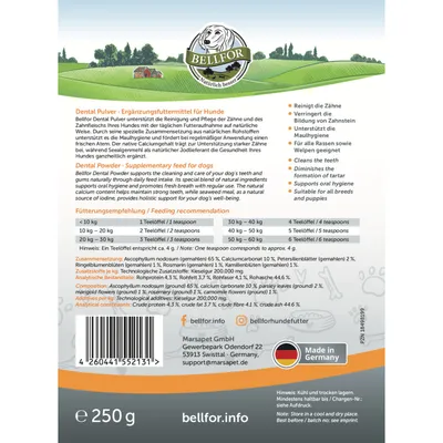 Bellfor Dental Pulver für Hunde