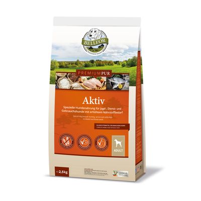 Bellfor Hundefutter für sportliche Hunde - PREMIUM PUR Aktiv