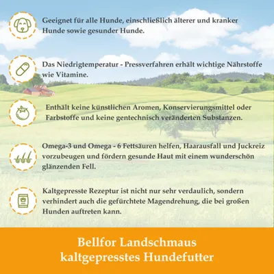 Bellfor Wiesen-Schmaus Junior - Trockenfutter für Welpen und Junge Hunde Bellfor Wiesen-Schmaus Junior - Trockenfutter für Welpen und Junge Hunde