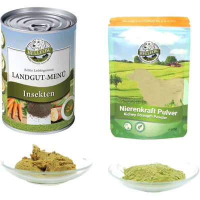 Bellfor Sparset Nr. 10 - Landgut-Menü + Nierenkraft Pulver Bellfor Sparset Nr. 10 - Landgut-Menü + Nierenkraft Pulver