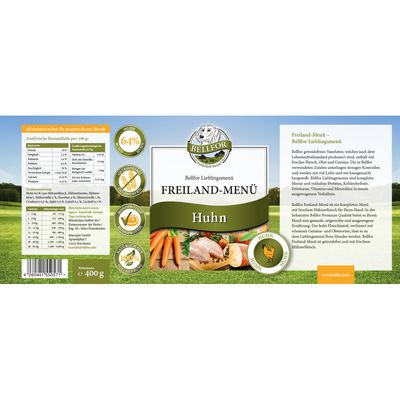 Bellfor Starter-Paket Hundefutter Nass mit Huhn, Lamm und Insekten