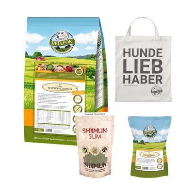 Bellfor Futterset mit kaltgepresstem Trockenfutter für große Hunderassen