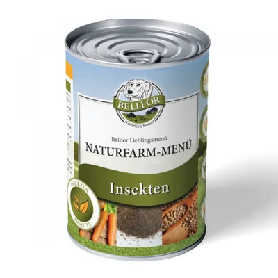 Bellfor Hundefutter Nass mit Insekten - Naturfarm-Menü Bellfor Hundefutter Nass mit Insekten - Naturfarm-Menü