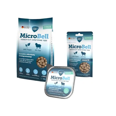 Marsavet MicroBell – veganes Hundefutter-Set mit mikrobiellem Protein Marsavet MicroBell – veganes Hundefutter-Set mit mikrobiellem Protein