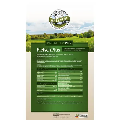 Bellfor Hundefutter mit hohem fleischanteil - PREMIUM PUR FleischPlus Bellfor Hundefutter mit hohem fleischanteil - PREMIUM PUR FleischPlus