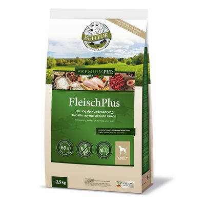 Bellfor Hundefutter mit hohem fleischanteil - PREMIUM PUR FleischPlus